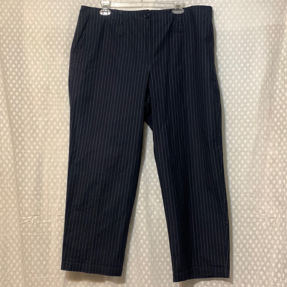 TALBOTS BLUE WITH PINSTRIPE PANTS
